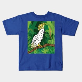 Colorful Cockatoo Bird Parrot Kids T-Shirt